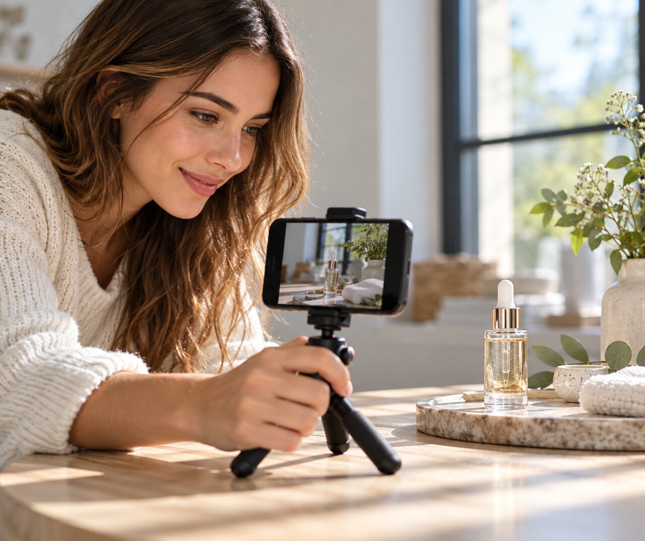 Creator filming user-generated content